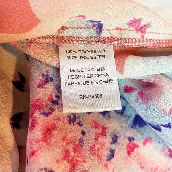 Violet + Claire pink floral halter tank blouse XL - Picture 7 of 9